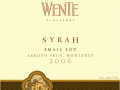 Wente Vineyards 2006 Small Lot Syrah / Arroyo Seco