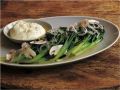 Thomas Keller: broccolini salad with burrata cheese