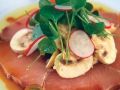 Hamachi, Sashimi with Salad of Champignon de Paris