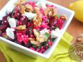 Israeli Couscous Salad with Beets, Goat Cheese & Walnuts 