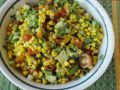Curious Traveler Corn Salad with Avocado and Hot Peppers