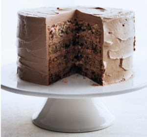 Chocolate-Flecked Layer Cake with Milk Chocolate Frosting