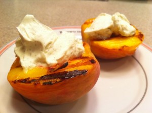 Grilled Peaches with Mascarpone