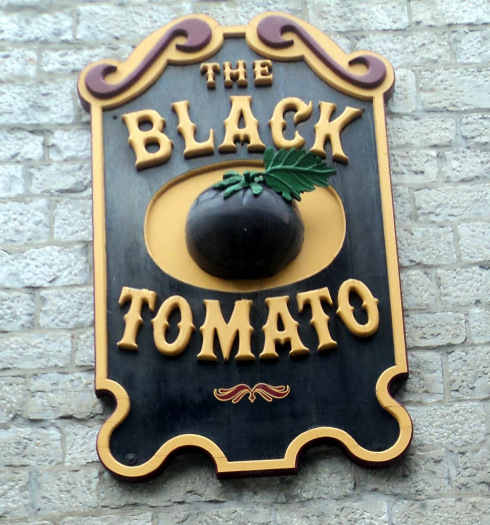 Black Tomato Restaurant Sign